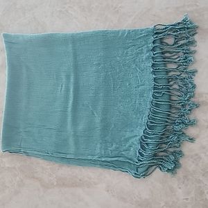 Teal Cotton Scarf